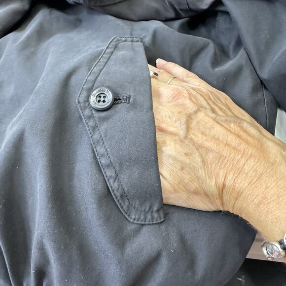 Mercedes Benz Logo Collection Mens L Jacket Black Pocket Zipper button Mock Neck - Picture 9 of 16